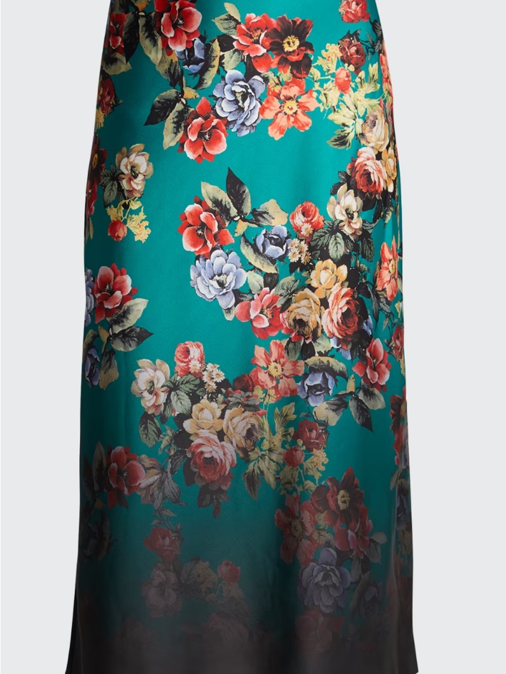 Alice + Olivia Sz. 4 Maeve Floral Print Slip Skirt - Picture 2 of 9